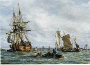unknow artist Seascape, boats, ships and warships. 117 Sweden oil painting reproduction
